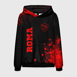 Толстовка-худи мужская Roma - red gradient вертикально, цвет: 3D-черный