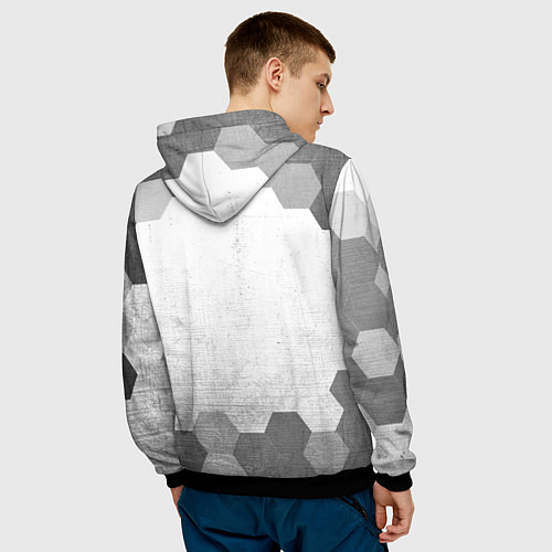 Мужская толстовка Dead by Daylight - white gradient / 3D-Черный – фото 4