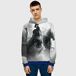 Толстовка-худи мужская Спартанская армия, цвет: 3D-синий — фото 2