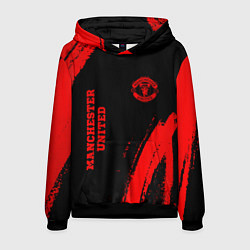 Мужская толстовка Manchester United - red gradient вертикально