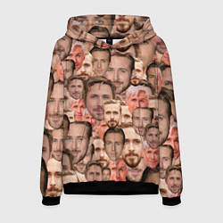 Мужская толстовка Лица Райана Гослинга