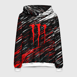 Мужская толстовка Monster energy штрихи красок