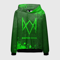 Мужская толстовка Watch Dogs - green gradient