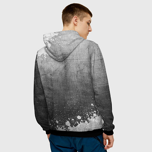 Мужская толстовка Evanescence - grey gradient / 3D-Черный – фото 4