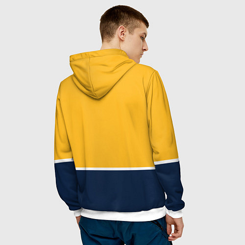 Мужская толстовка Нэшвилл Предаторз хоккей / 3D-Белый – фото 4