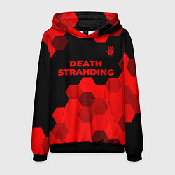 Мужская толстовка Death Stranding - red gradient посередине