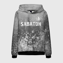 Мужская толстовка Sabaton - grey gradient посередине