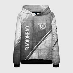 Мужская толстовка Radiohead - grey gradient вертикально