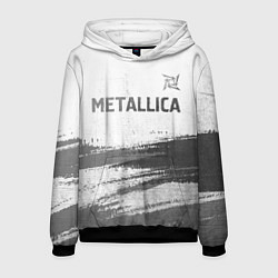 Мужская толстовка Metallica - white gradient посередине