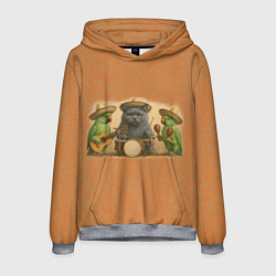 Мужская толстовка Надежды маленький оркестрик в оранжевом