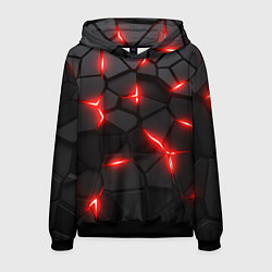 Мужская толстовка Красная неоновая броня