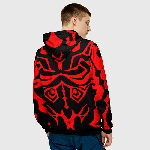 Мужская толстовка Тату ситха / 3D-Черный – фото 4