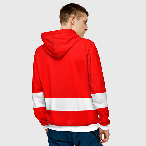 Мужская толстовка Detroit Red Wings hockey / 3D-Белый – фото 4