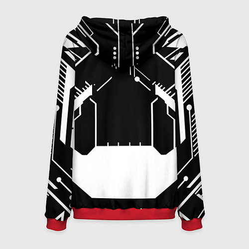 Мужская толстовка Monster energy geometry / 3D-Красный – фото 2