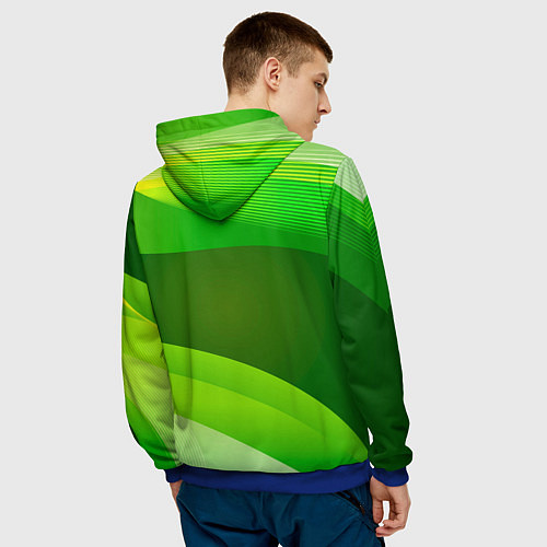 Мужская толстовка Билли Айлиш в стиле ниндзи / 3D-Синий – фото 4