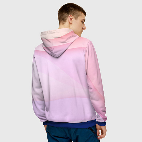 Мужская толстовка Билли Айлиш из линии - минимализм / 3D-Синий – фото 4