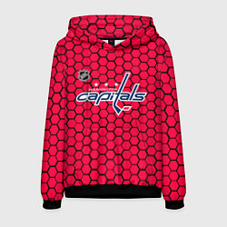 Мужская толстовка Вашингтон Кэпиталз - красные соты