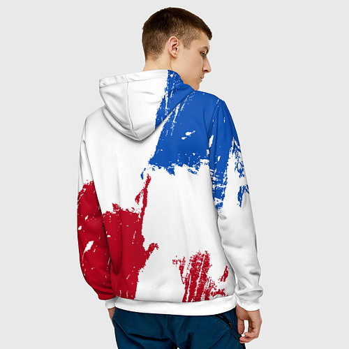 Мужская толстовка Колорадо Эвеланш - брызги красок / 3D-Белый – фото 4