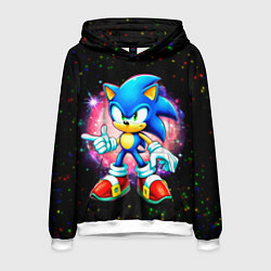 Мужская толстовка Sonic in space