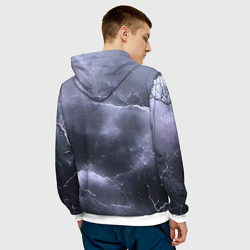 Мужская толстовка Bones в образе психа / 3D-Белый – фото 4