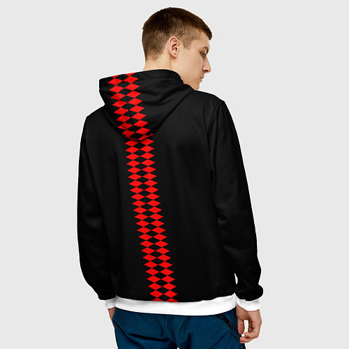 Мужская толстовка Спартак Москва / 3D-Белый – фото 4