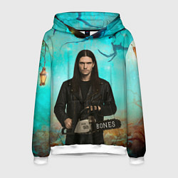 Мужская толстовка Bones держит бензопилу