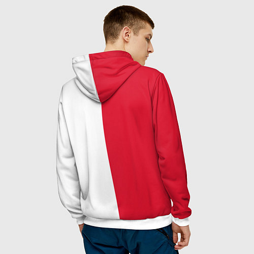 Мужская толстовка ФК Спартак Москва 1922 / 3D-Белый – фото 4