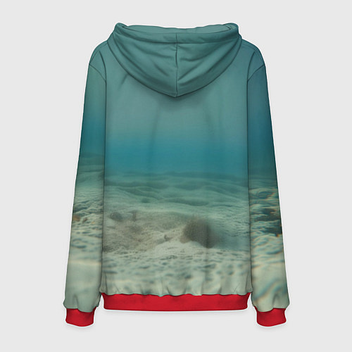 Мужская толстовка Рыба - Александр / 3D-Красный – фото 2