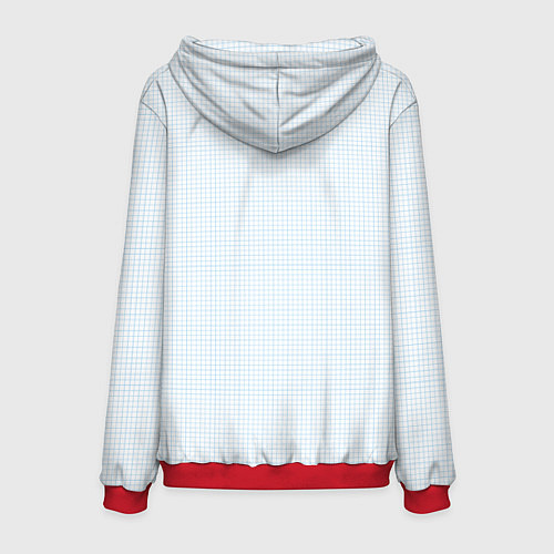 Мужская толстовка Расписание мостов / 3D-Красный – фото 2