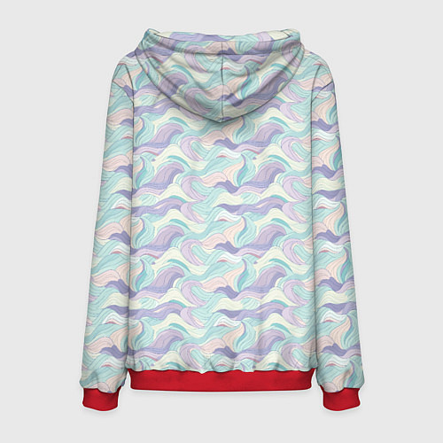 Мужская толстовка Зайчик с венком из цветов на голове / 3D-Красный – фото 2