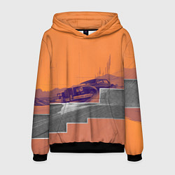 Мужская толстовка Элитное авто в пустыни