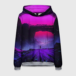 Толстовка-худи мужская A Journey on the planet, цвет: 3D-меланж