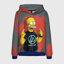 Мужская толстовка Гомер в футболке Linkin Park