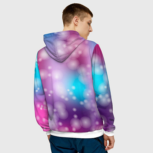 Мужская толстовка Lana Del Rey закрыла глаза / 3D-Белый – фото 4