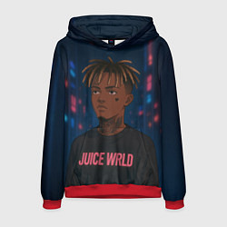 Мужская толстовка Juice WRLD - Неоновый аниме арт