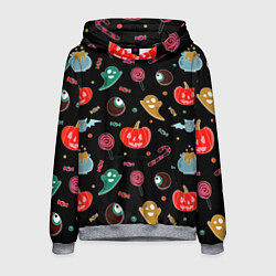 Мужская толстовка Halloween red pumpkin