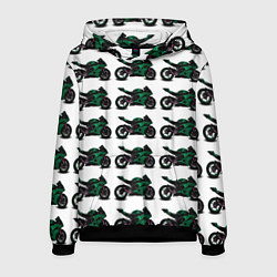 Мужская толстовка Motorbike dark green