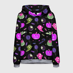 Мужская толстовка Halloween pink black pumpkin