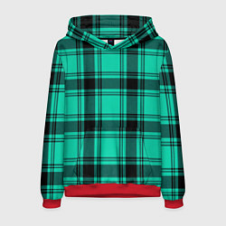 Мужская толстовка Checkered turquoise