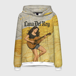 Мужская толстовка Lana Del Rey с гитарой