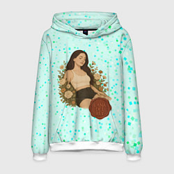 Мужская толстовка Lana Del Rey сидит в цветах