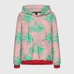 Мужская толстовка Palm turquoise pink