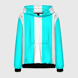 Мужская толстовка Color white light blue line