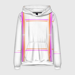 Мужская толстовка Neon white orange pink