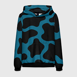 Мужская толстовка Синяя коровья расцветка