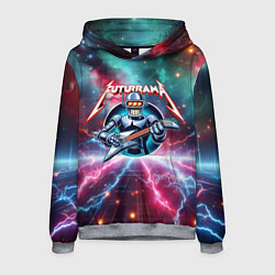 Мужская толстовка Гитарист Бендер рок группы Футурама