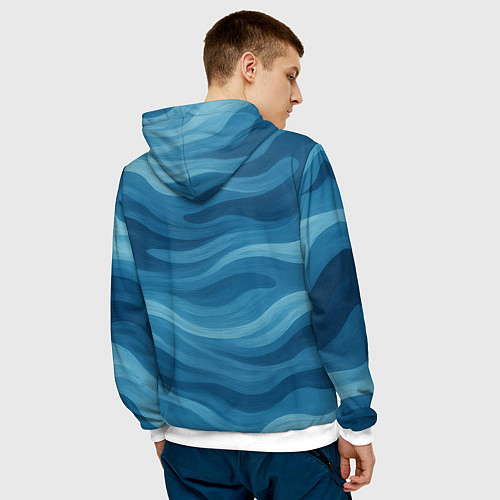 Мужская толстовка XXXTentacion в облаке / 3D-Белый – фото 4