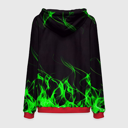 Мужская толстовка Doom кислотное лого / 3D-Красный – фото 2