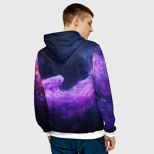 Мужская толстовка XXXTentacion - кулак / 3D-Белый – фото 4