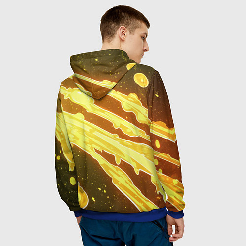 Мужская толстовка XXXTentacion в пиджаке с битой / 3D-Синий – фото 4